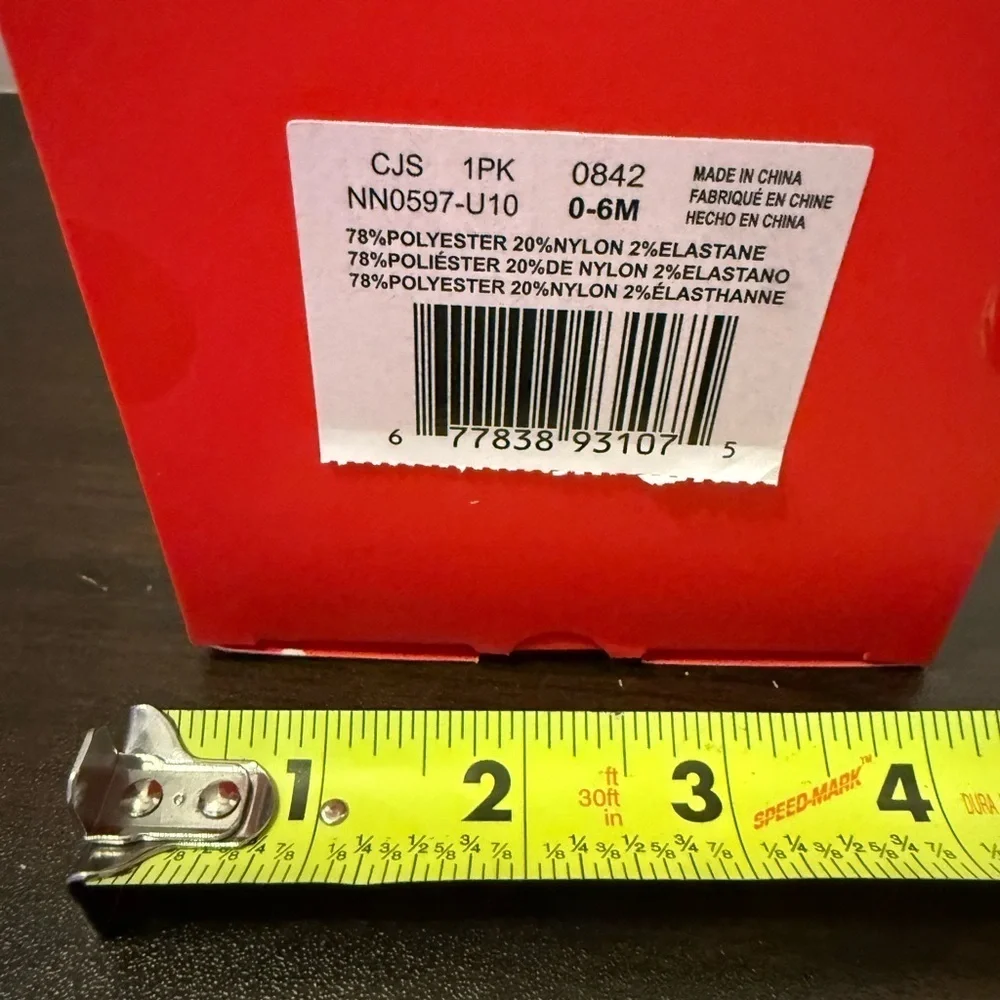 Nike Infant Booties in Red “ornament” NIB